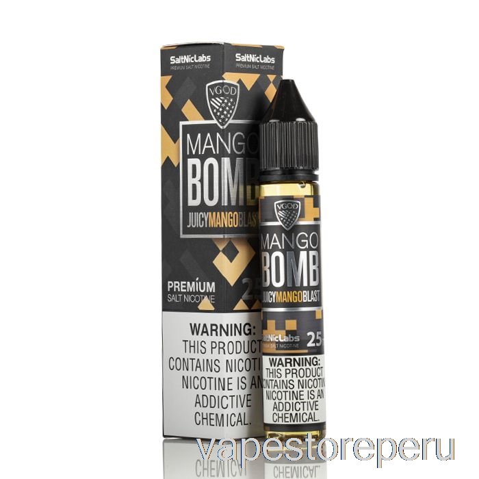 Bomba De Mango De Humo Vape - Vgod Saltnic - 30ml 50mg